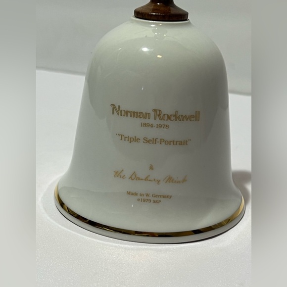 Norman Rockwell 1894-1978 " Triple Self Portrait" The Danbury Mint 1979 Germany - Picture 7 of 10